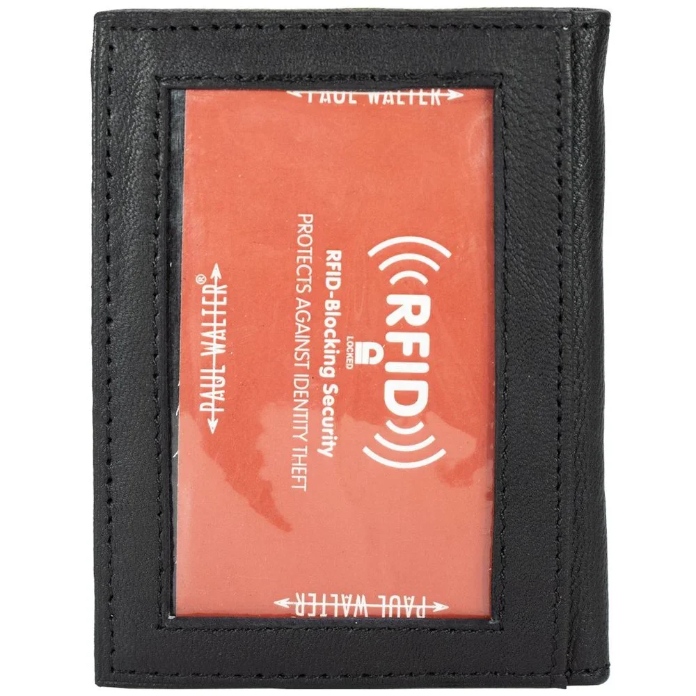 Men Bifold Business Card Holder with RFID Protected